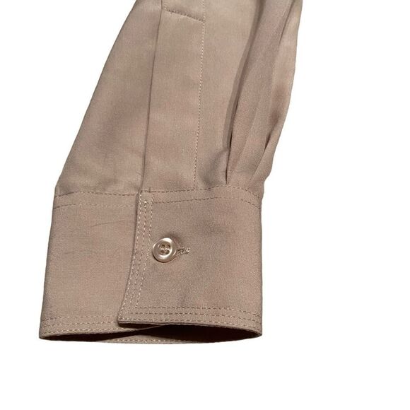 NWOT Tall Girl Button Down in cream - Picture 4 of 8